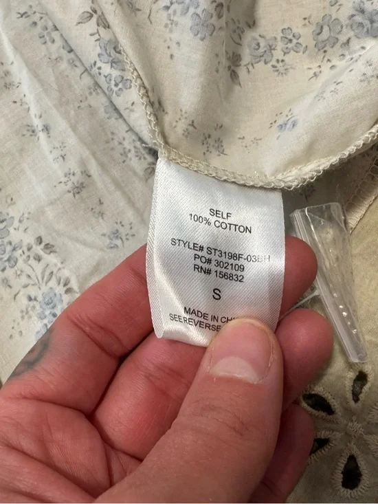 NWOT Bohme Randall Floral Blouse - Picture 4 of 4